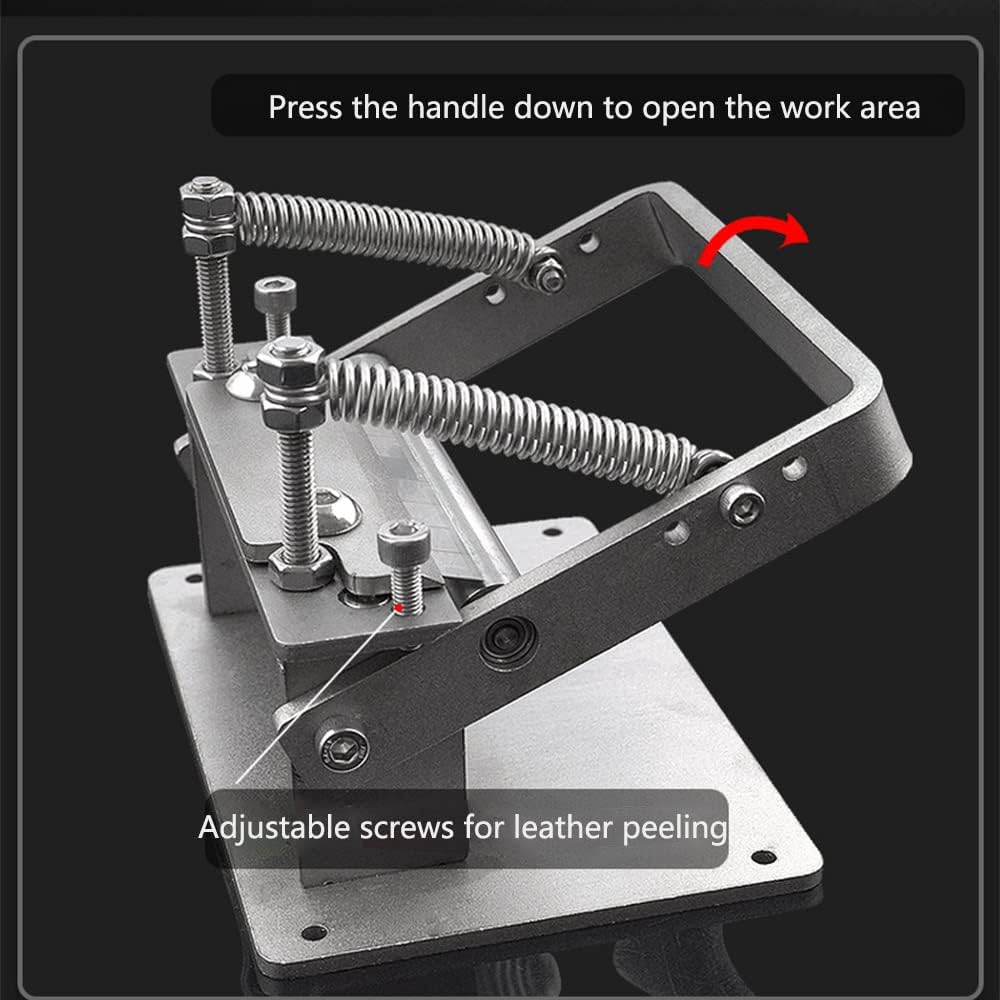 Leather Splitter Manual Leather Skiver Peeler Adjustable Splitte Machine Leather Working Tools N532828