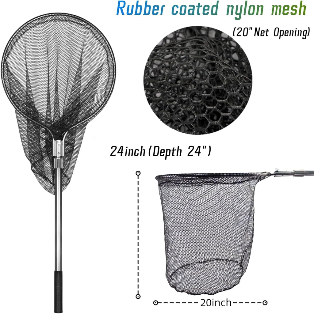 20 Inch Fishing Net with Telescoping Handle O6288