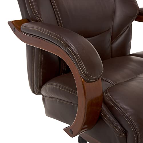 Black Bonded Leather High Back Executive Office Chair E9354
