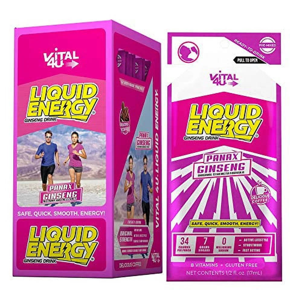Liquid Energy Energy Shot with Panax Ginseng Extract, 24 Count I70602