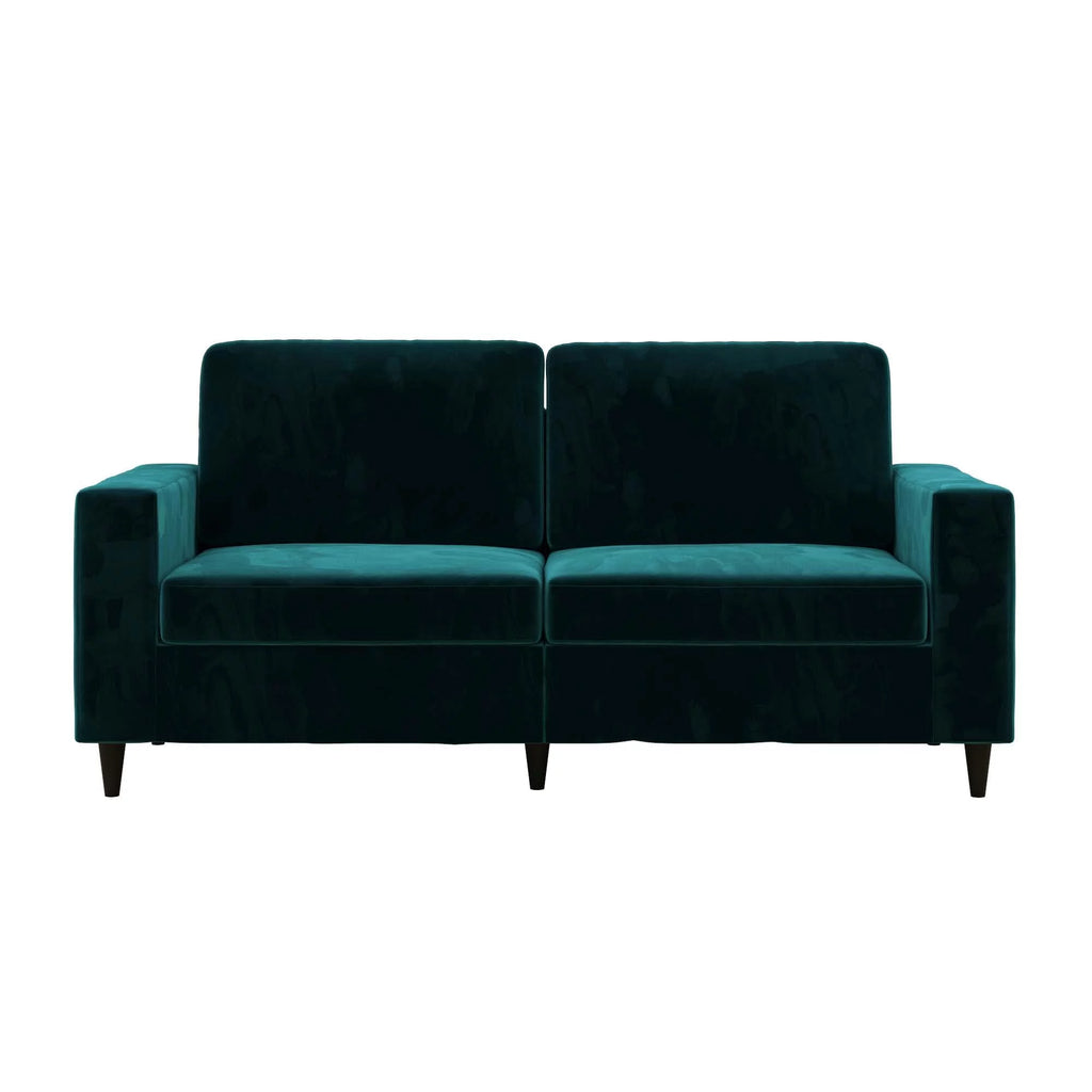 Green Velvet 3 Seater Sofa Y2849