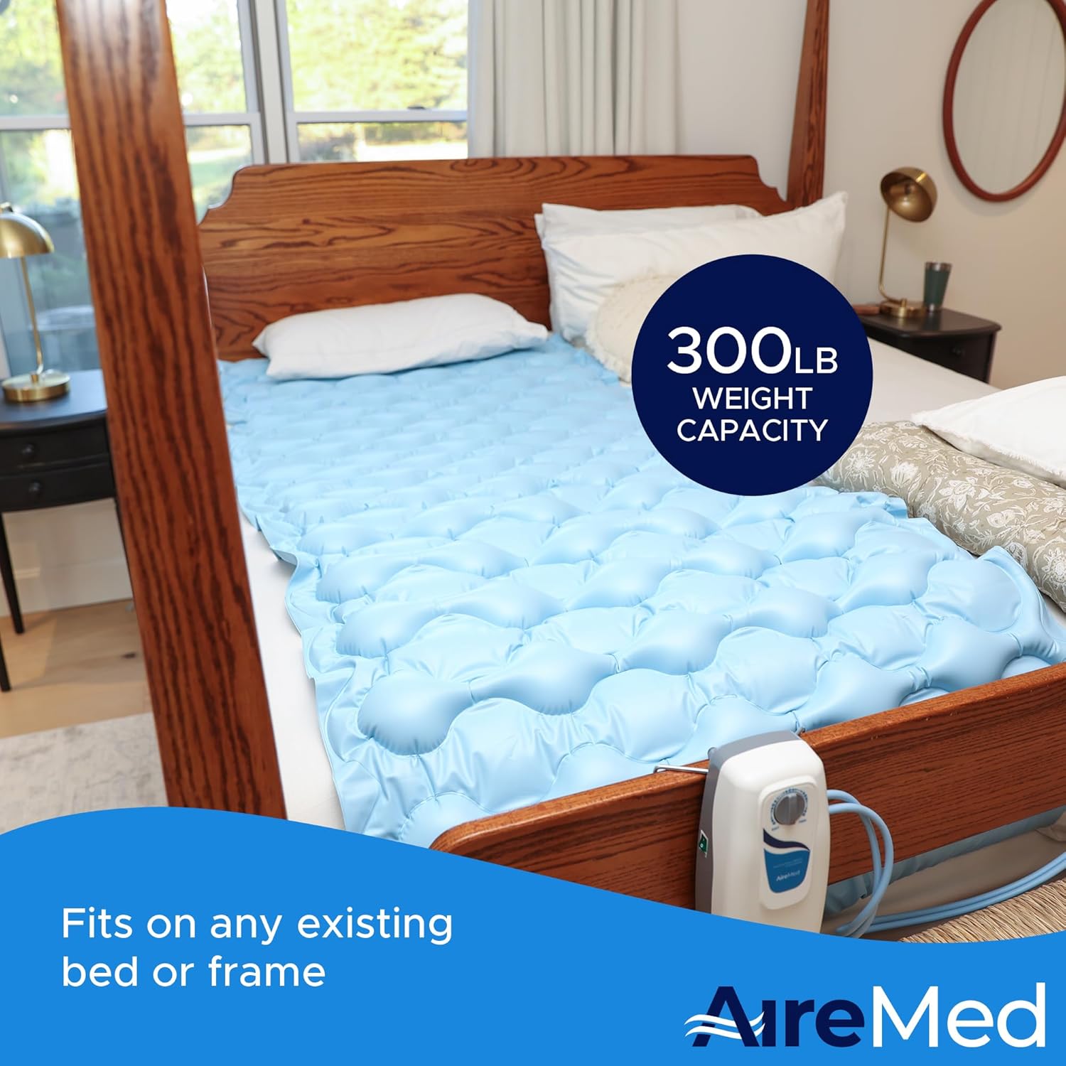 Alternating Air Pressure Mattress Pad with Quiet Electric Pump System T14980