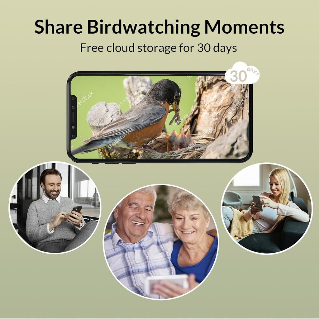 Smart Bird Feeder Camera with Solar Camera Lite F923748