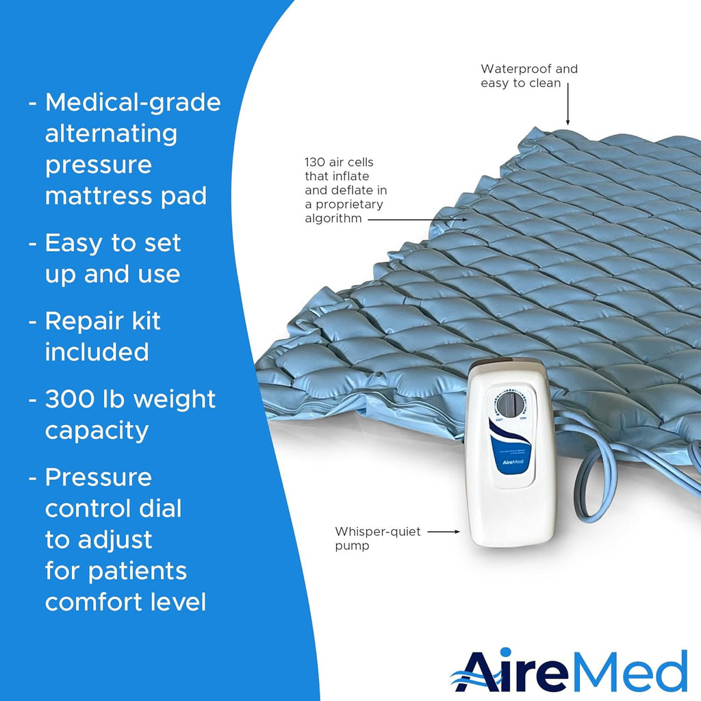 Alternating Air Pressure Mattress Pad with Quiet Electric Pump System T14980