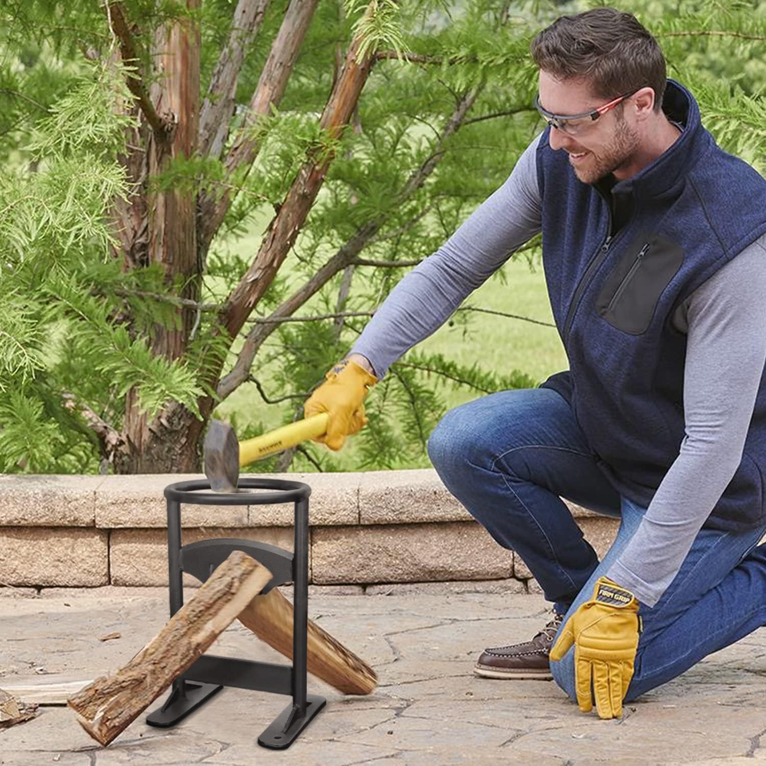 Wood Splitter Cast Steel Firewood Kindling Splitter A70876