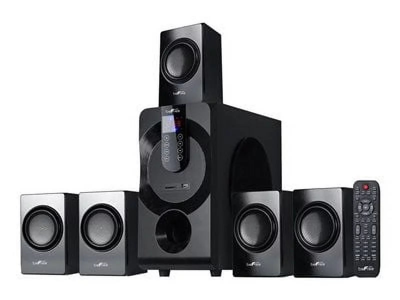 5.1 Channel Surround Sound Bluetooth Speaker System in Black A629