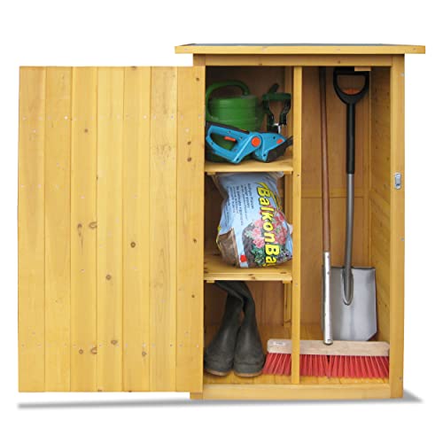 71" Wooden Outdoor Storage Shed with Adjustable Shelves S563