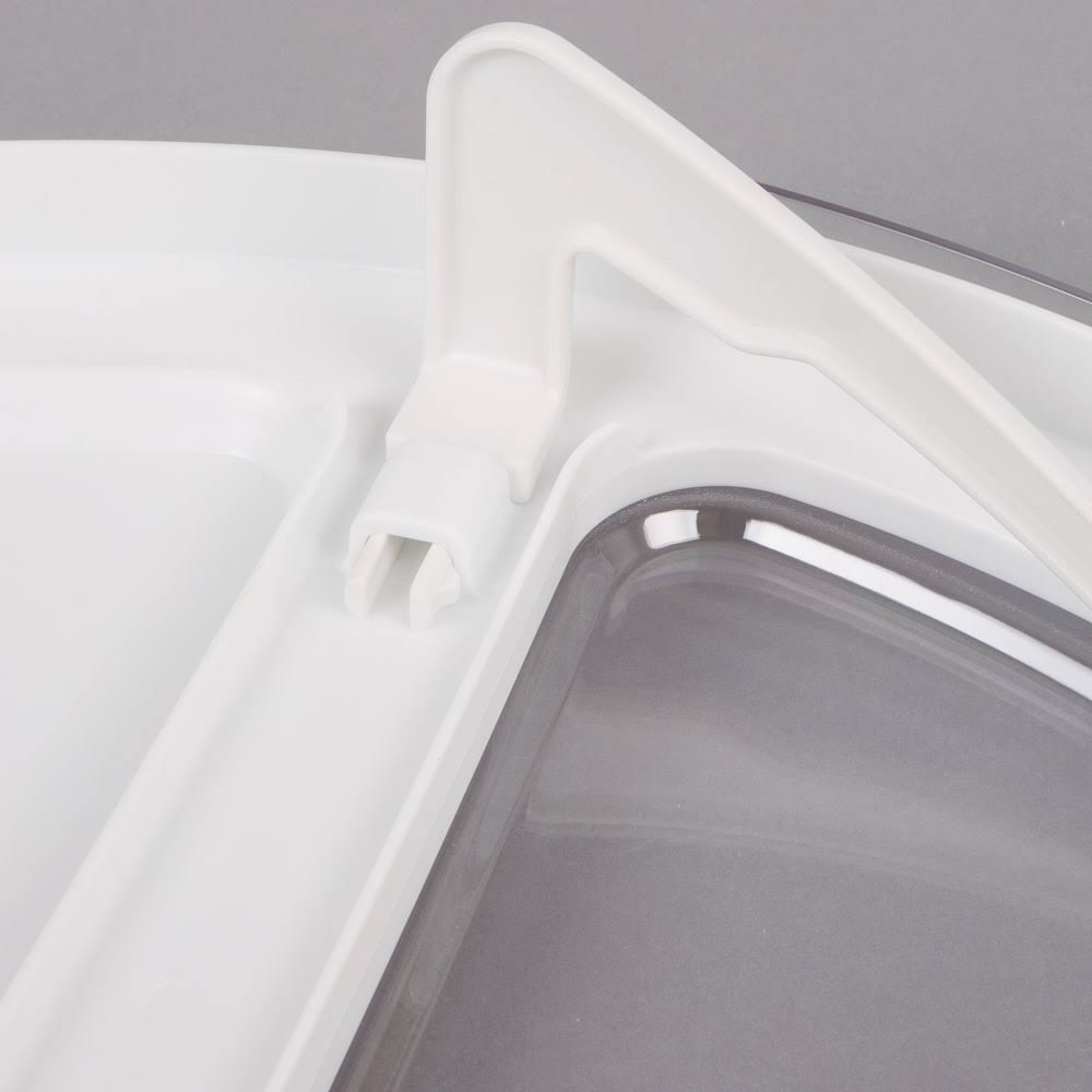 White Sliding Lid with 4-Cup Scoop N719306
