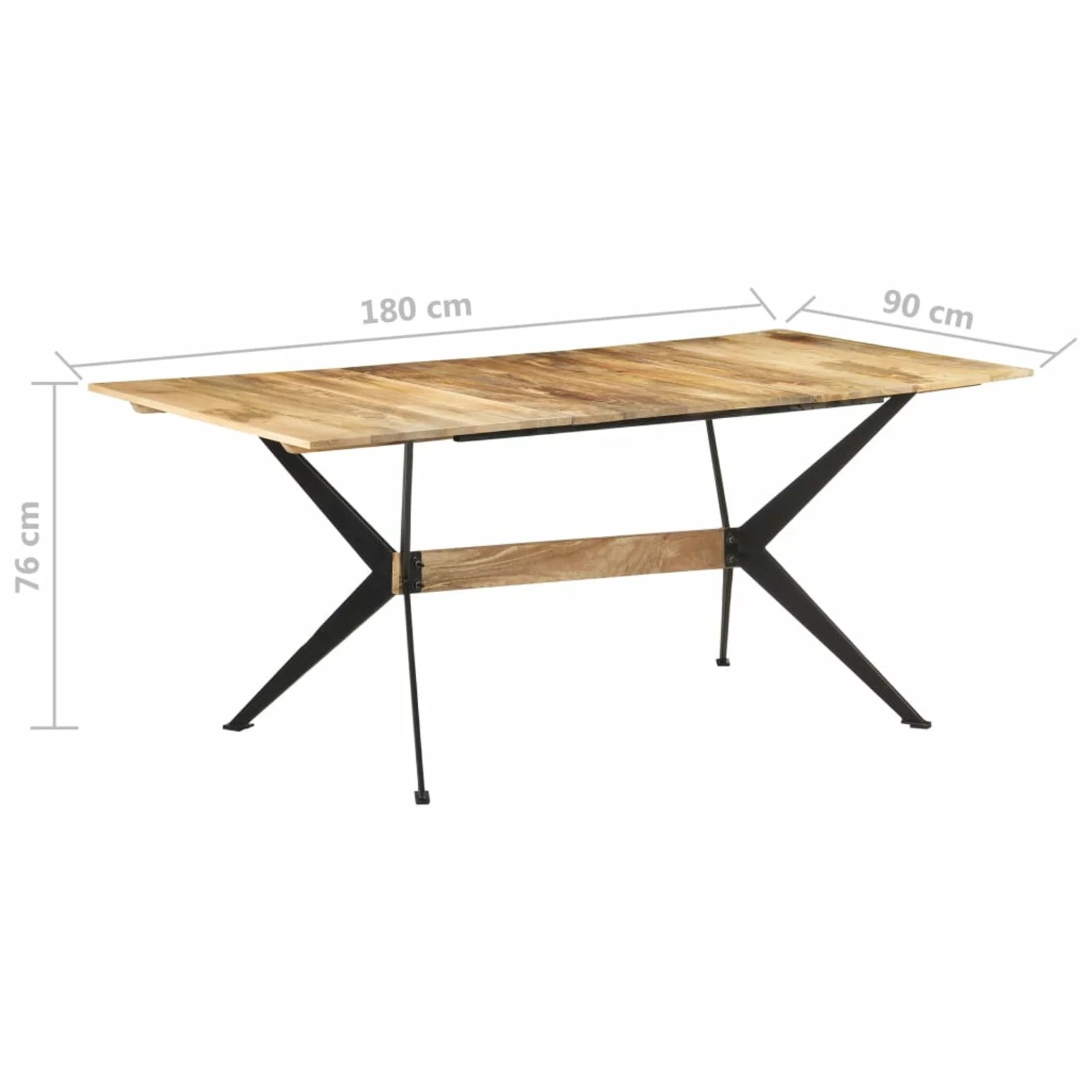 Solid Mango Wood Dining Table Z879