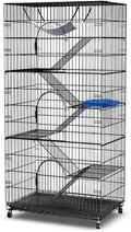 6-Tier Metal Cat Cage with 3 Doors, 36" x 22" x 72" X216