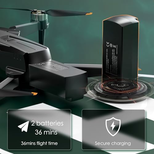 Brushless Motor Drone with Camera, 1080P HD Camera, 2 Batteries, Carrying Case S472