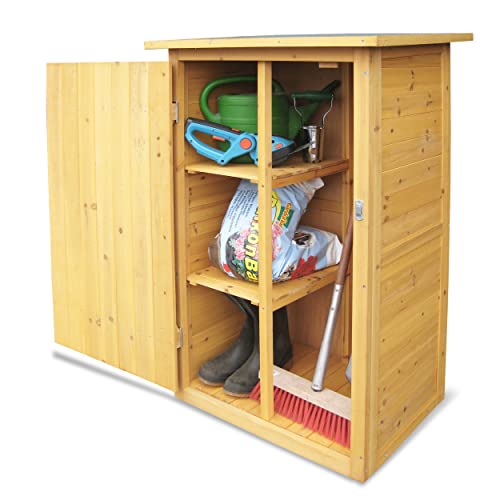 71" Wooden Outdoor Storage Shed with Adjustable Shelves S563