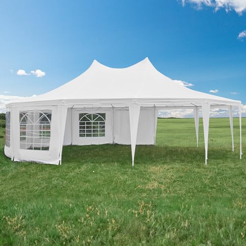 29x23ft White Wedding Tent with Removable Sidewalls Q2198