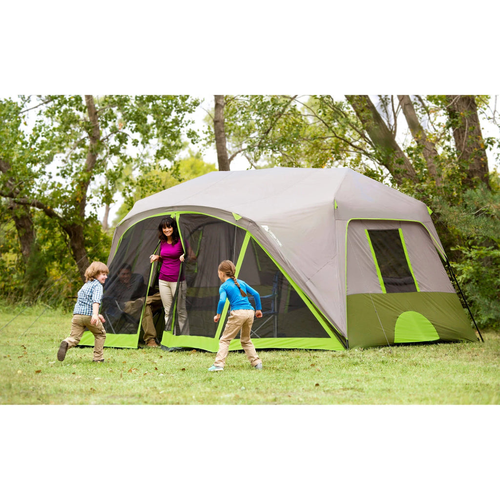 14' x 13.5' 9 Person 2 Room Instant Cabin Tent with Screen Room R641
