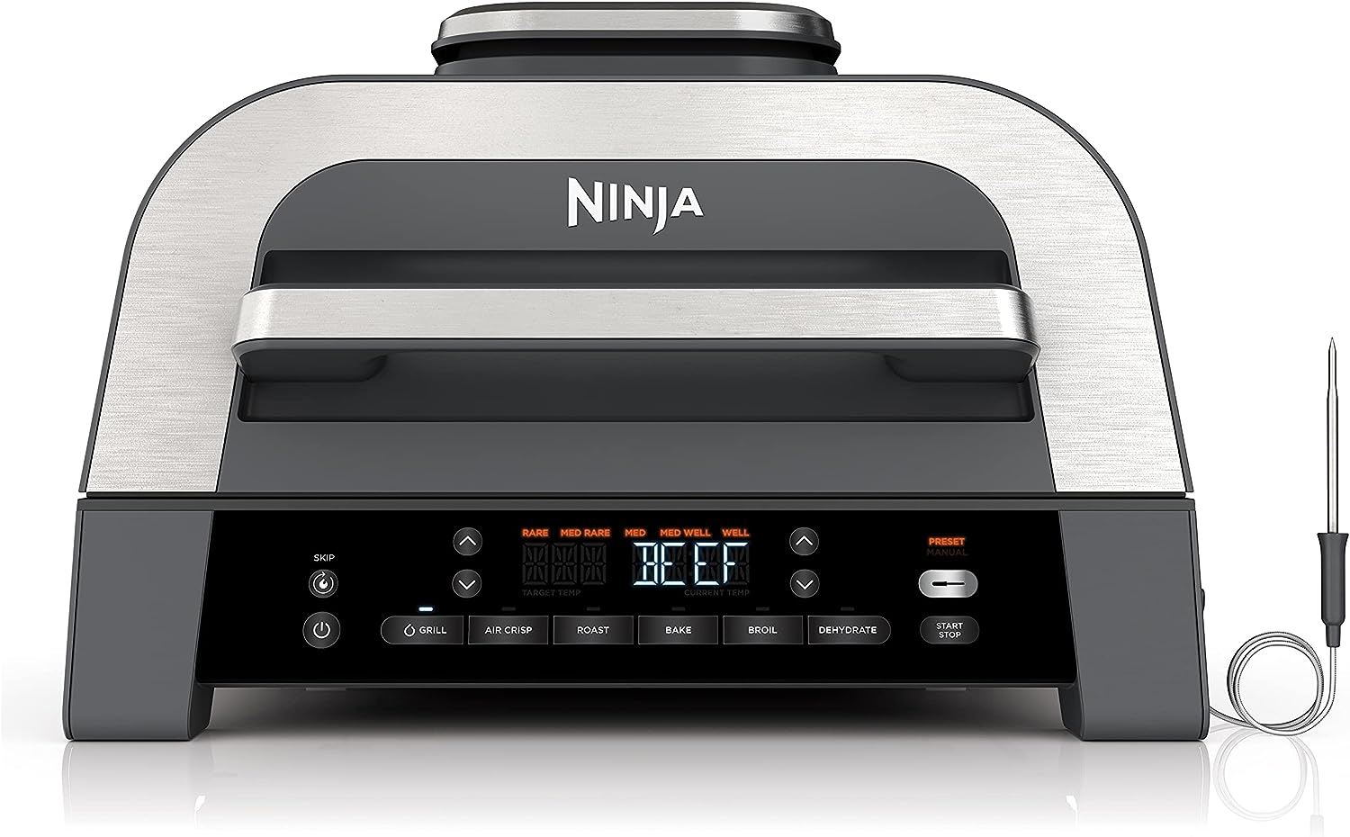 Black Indoor Grill with Air Fry P745