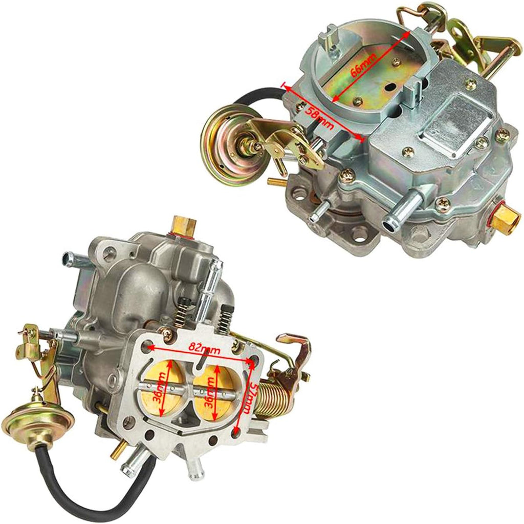 2 Barrel Carburetor Carb Manual Choke T86157