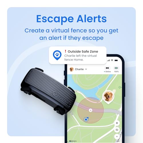 Black Dog GPS Tracker with Virtual Fence Z3886