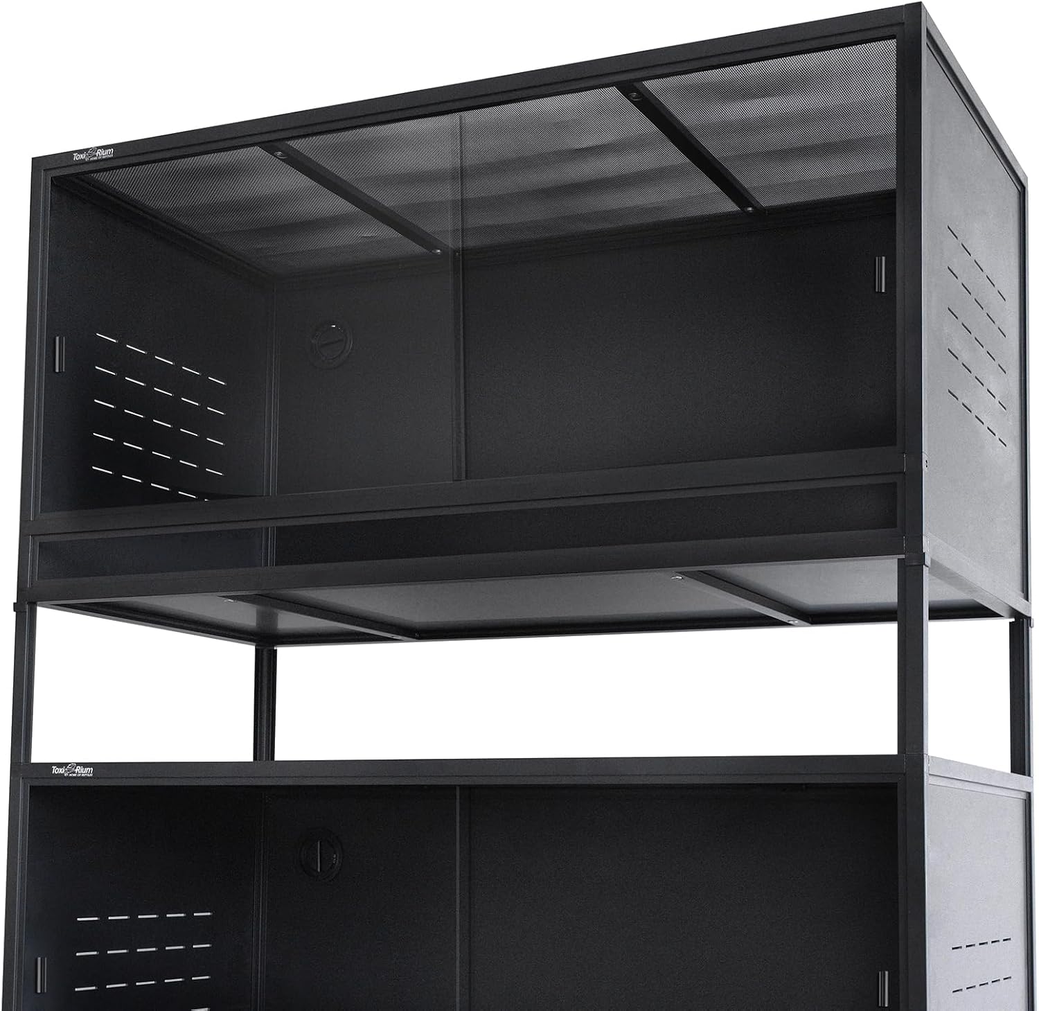 PVC Reptile Enclosure 48"x24"x24" 120 Gallon Large Tank with Sliding Tempered Glass Doors T6049