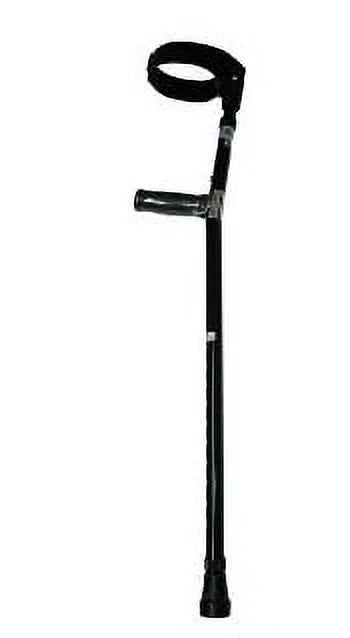 Black Forearm Crutches Size M (Pair) Lightweight Adjustable G78595