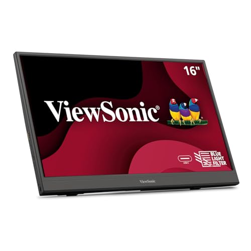 16 Inch 1080p FHD IPS Portable Monitor with Built-in Stand and Protective Case K85863