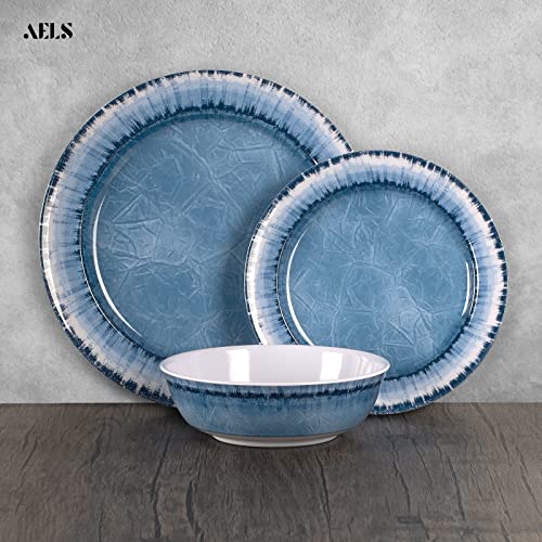 Melamine Dinnerware Set of 12 Pcs, Sage Green R105