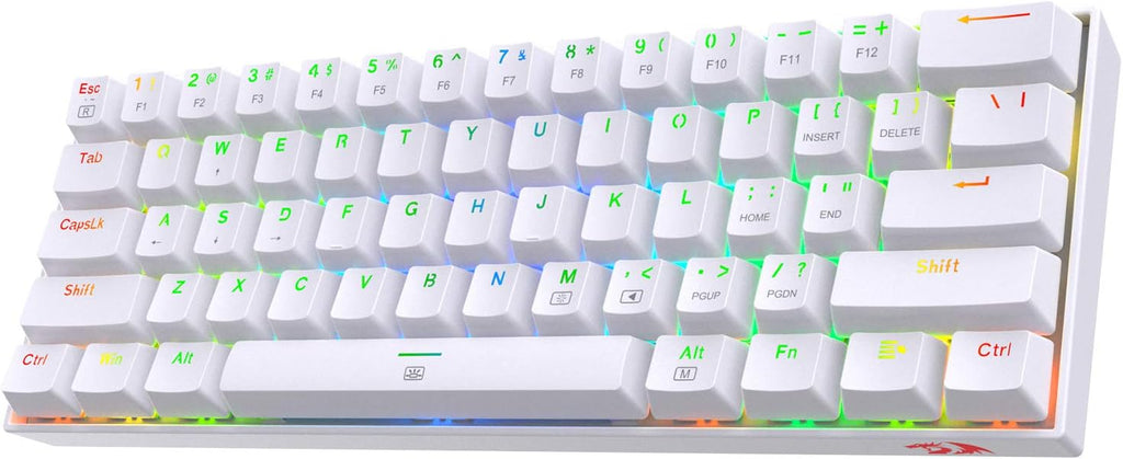 White 61 Keys Compact Mechanical Keyboard T87832