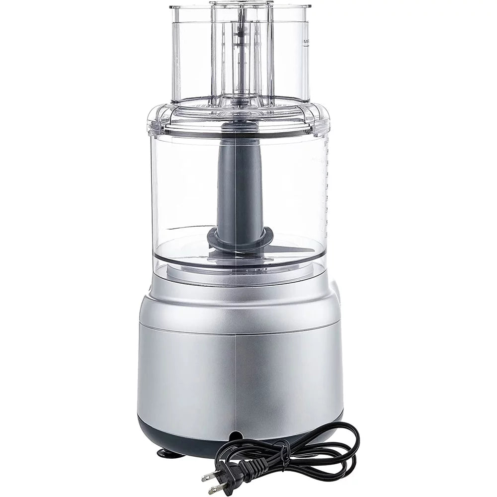 11 Cup Silver Food Processor with 12 Piece Stainless Steel Knife Set Y972118