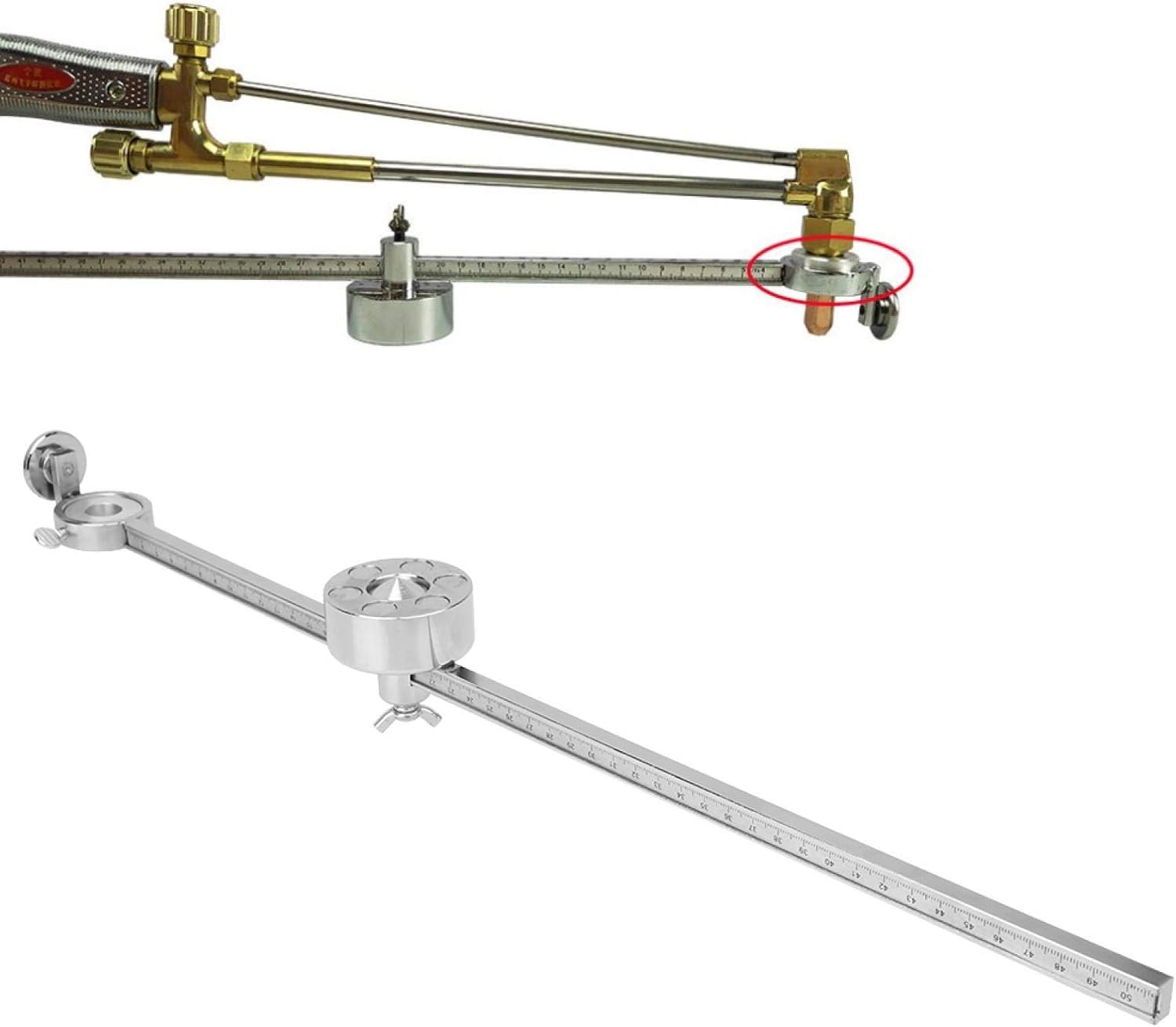 Stainless Steel Oxygen Welding Cutting Tool Accessories with Scale Ruler T412