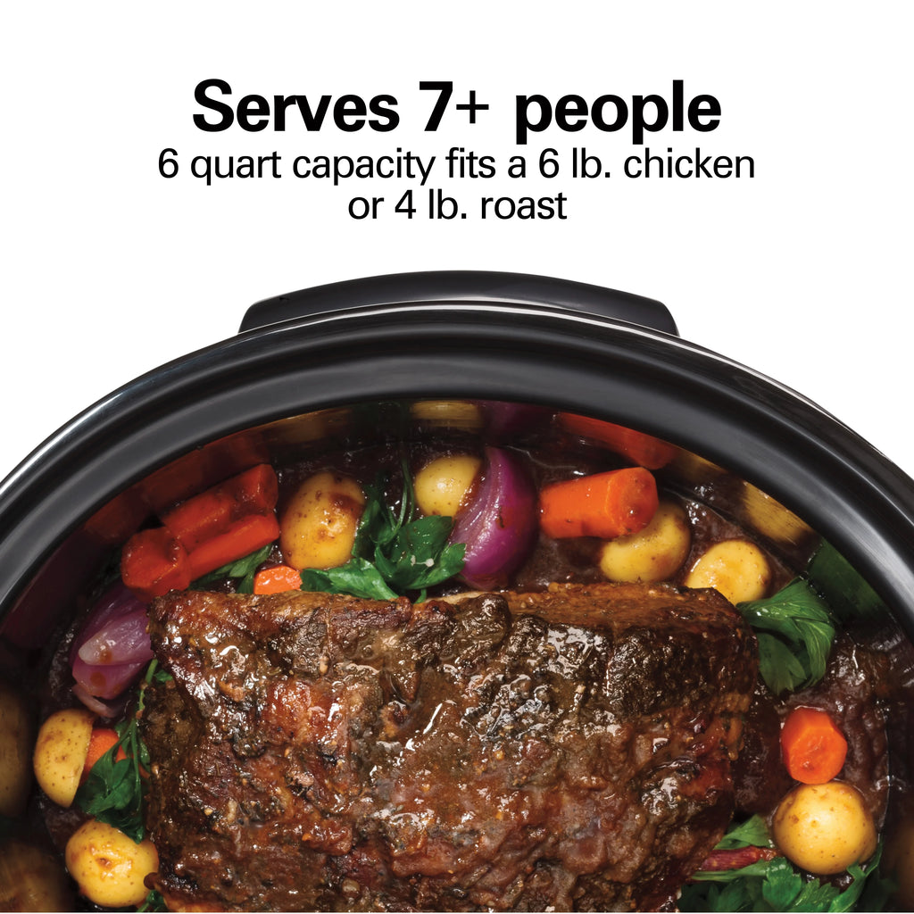 6 Quart Programmable Slow Cooker with Temperature Probe B5026