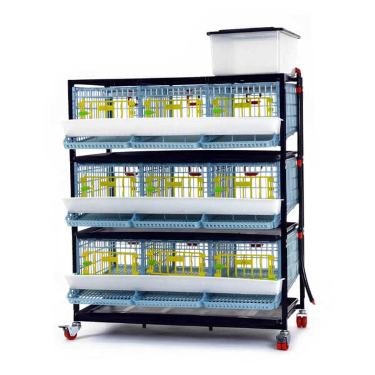 3 Layer Stackable Quail Cage Q435