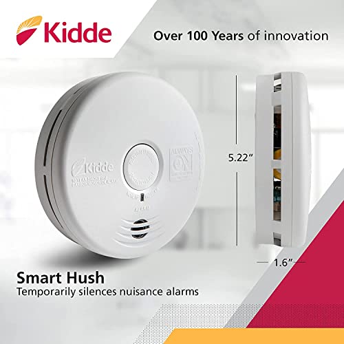 White Smoke Detector and Carbon Monoxide Detector Combo with 10-Year Battery R2207