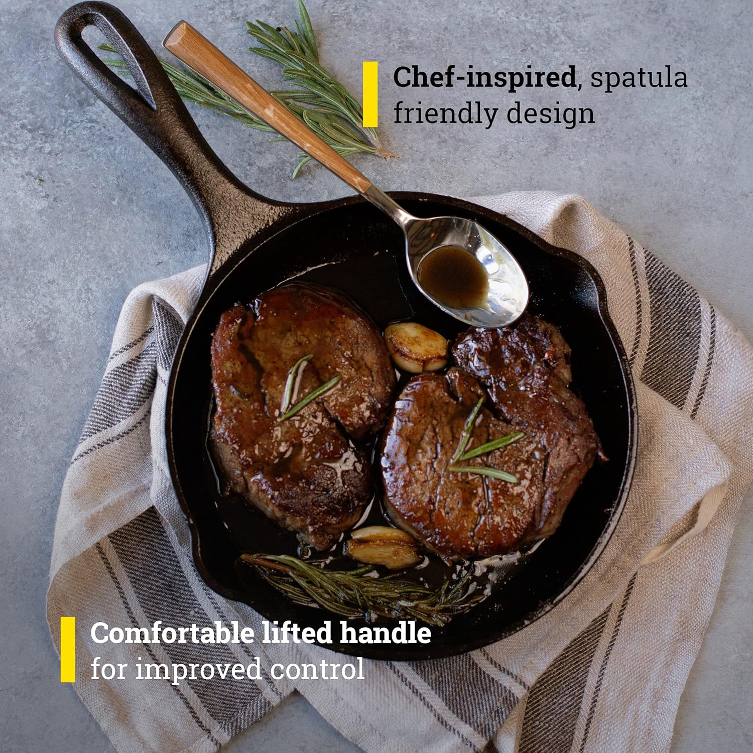 8 in Pre-seasoned Cast Iron Skillet V79592