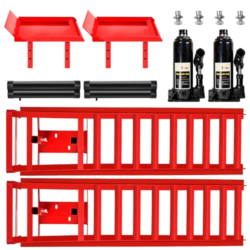 2PCS Heavy Duty Hydraulic Car Ramps D39031
