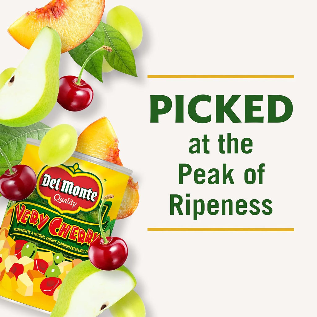 12 Pack 15 oz Canned Mixed Fruit in Extra Light Syrup Q884