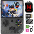 Black 3.5 Inch IPS Screen Retro Handheld Game Console with 64G TF Card C658600