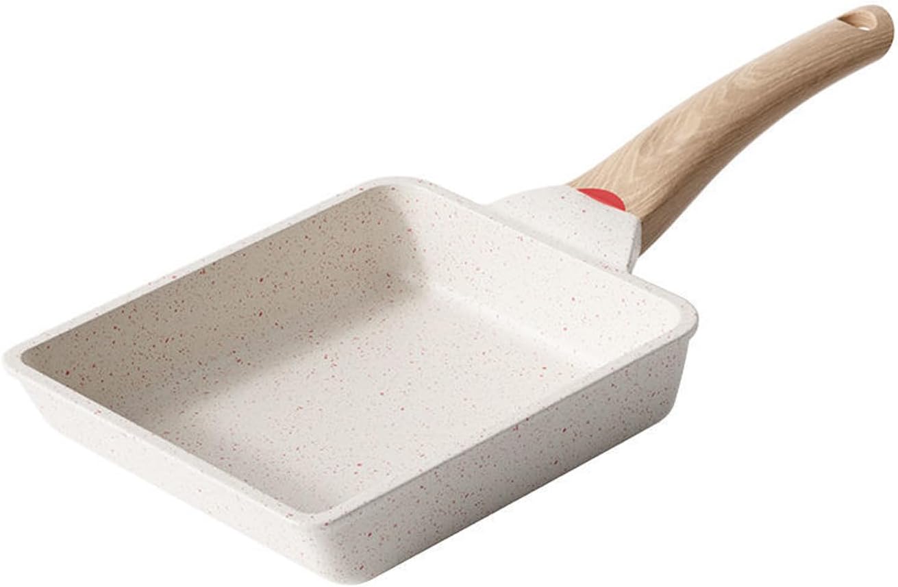 White Non Stick Rectangle Tamagoyaki Pan 6 X 7 Inch A123897