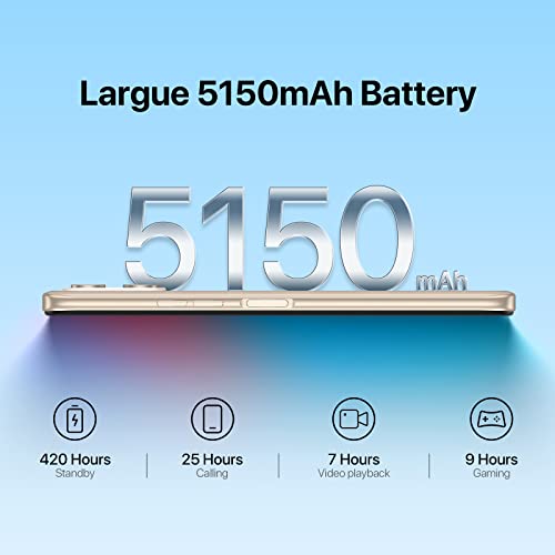 Unlocked Smartphone, 3GB+32GB 256GB Expandable, 5150mAh Battery, 6.52" Full Screen, 13MP Camera U88192
