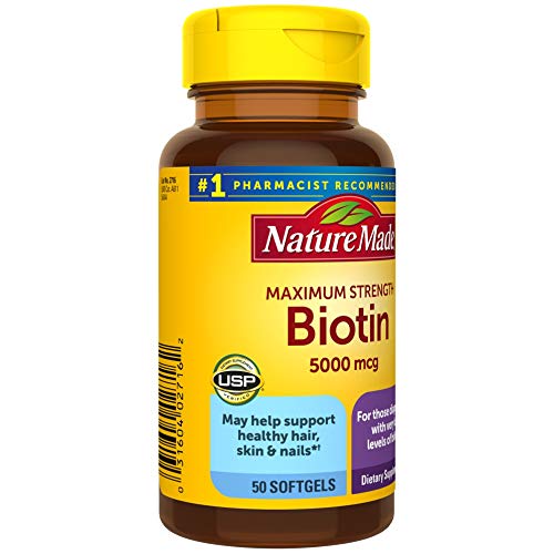 Biotin 5000 mcg Dietary Supplement 120 Softgels R2794