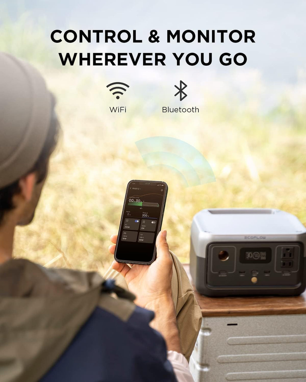 Portable Power Station, 256Wh LiFePO4 Battery, 600W AC Outlets O75721