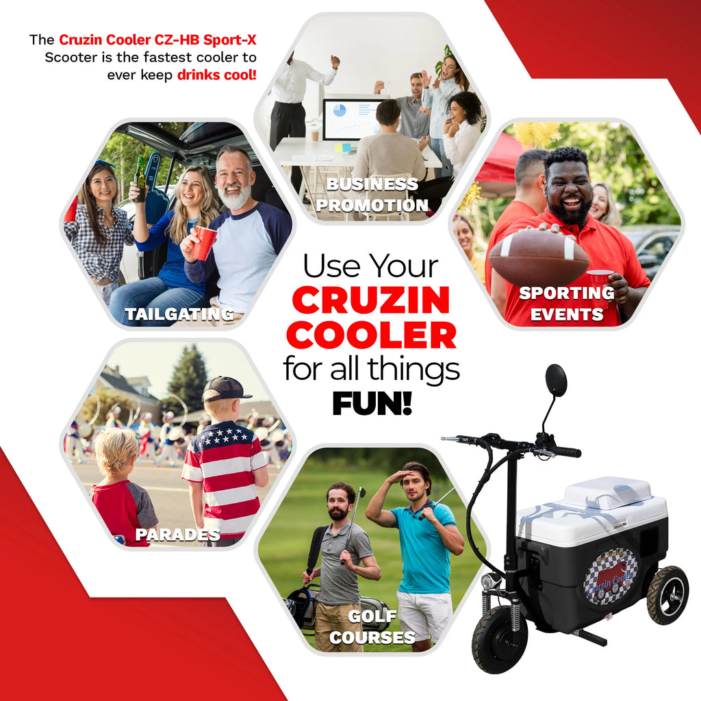 Motorized Ice Chest Scooter, 13 MPH Top Speed R436