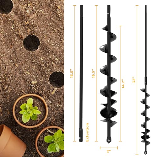 3 Pack Spiral Hole Planter Drill Bit with Extension Y95548
