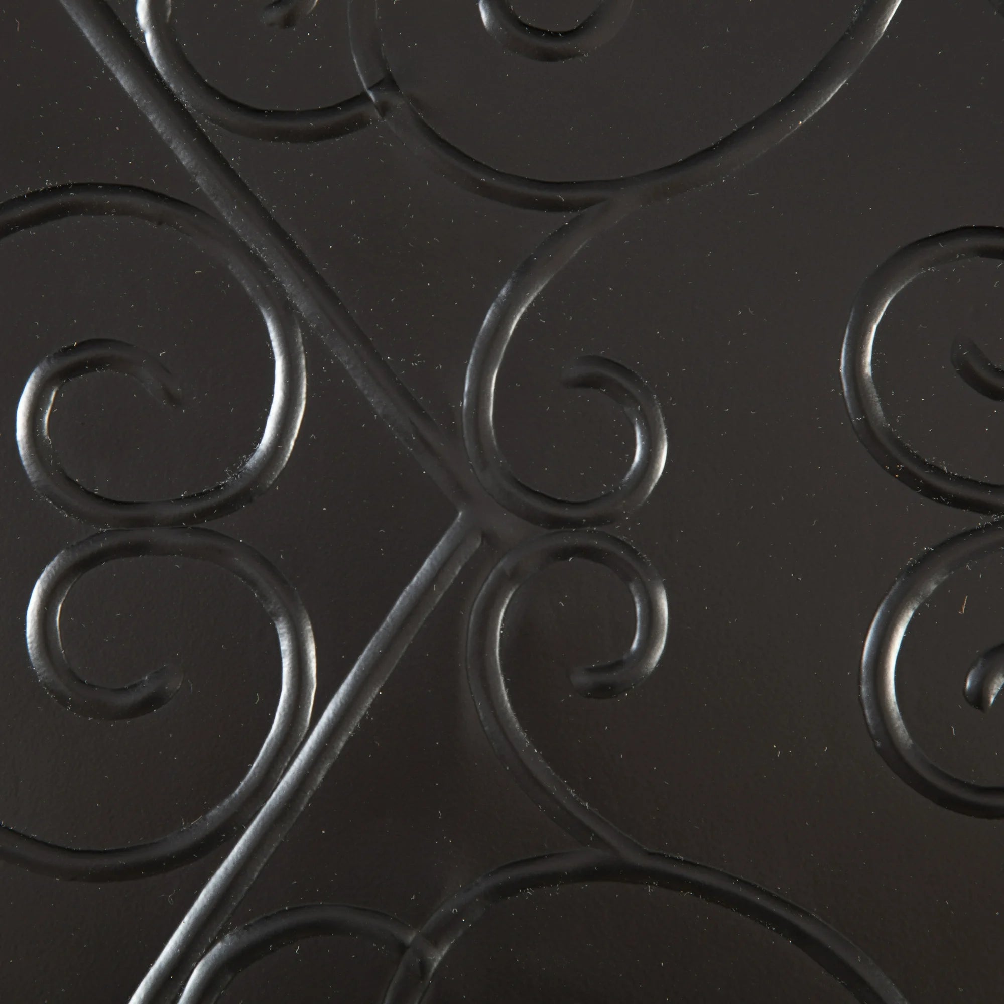 Black Metal Boot Tray with Coir Insert C7184