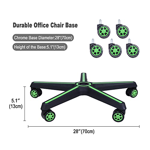 28 inch Nylon Heavy Duty Gaming Chair Base with 5 Casters I280794
