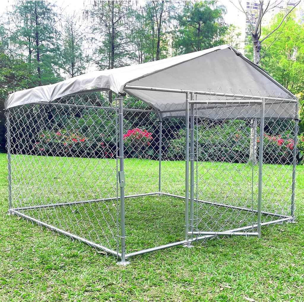 Heavy Duty Outdoor Dog Kennel with Waterproof Roof S6157