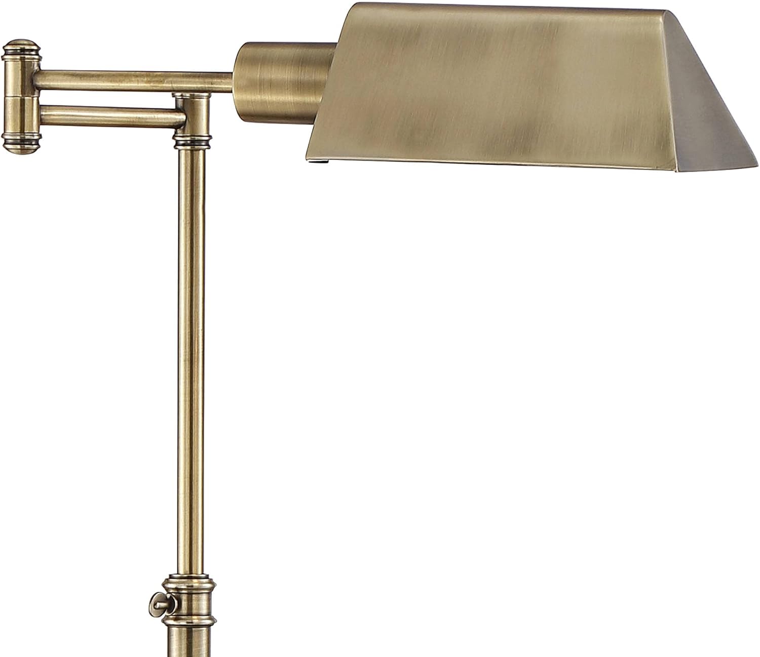 Aged Brass Metal Floor Lamp with USB Charging Port F975052