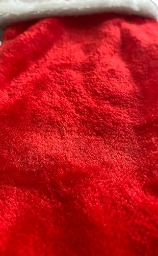 Embroidered Red Plush Christmas Stocking M31182