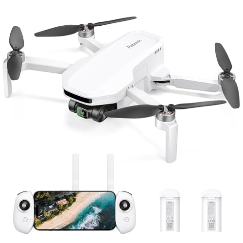 2 Batteries 80 Mins EIS 2.5K Camera GPS Foldable Drone Under 249g I310