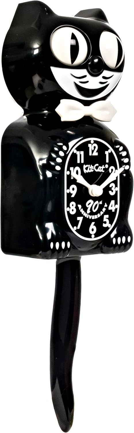 Black Cat Clock with Collectors Box X92222