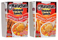 Spicy Beef and Spicy Chicken 2 Flavors Ramen Cup Noodles Instant Quantity of 24 Y23325