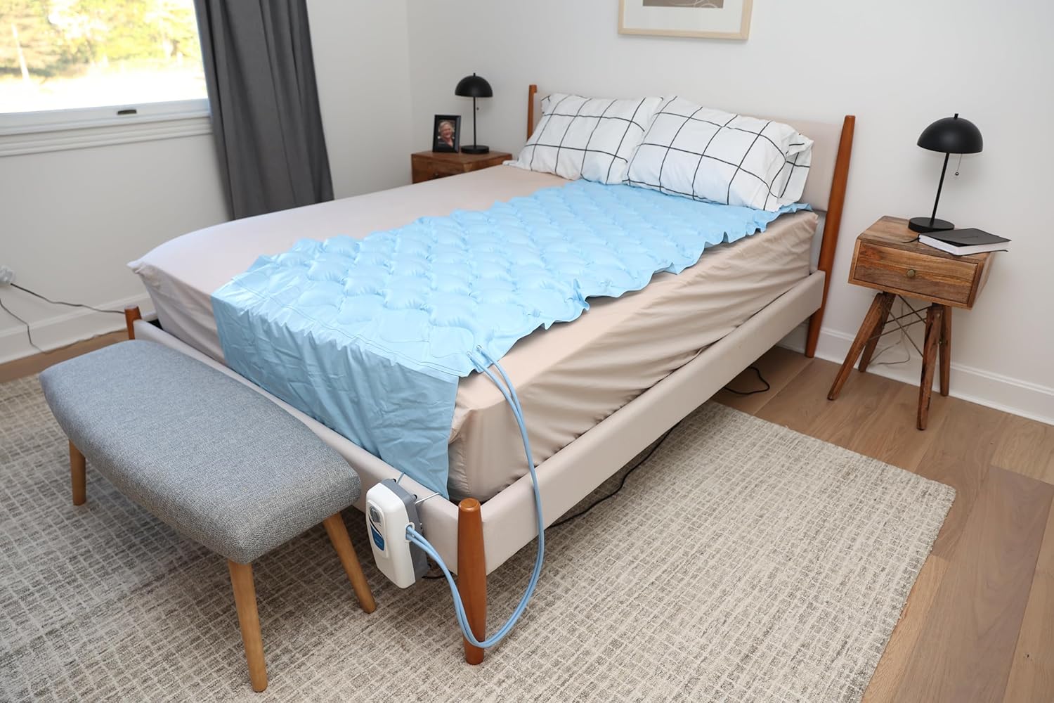 Alternating Air Pressure Mattress Pad with Quiet Electric Pump System T14980